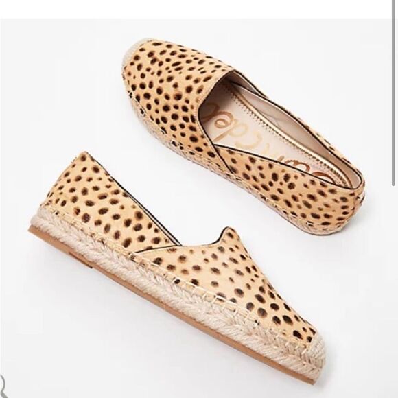 Sam‎ Edelman Kesia Espadrilles in Leopard with Jute Soles Size 6 NWOB - Picture 2 of 13
